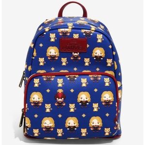 Loungedly Limited Edition Captain Marvel & Goose Mini Backpack